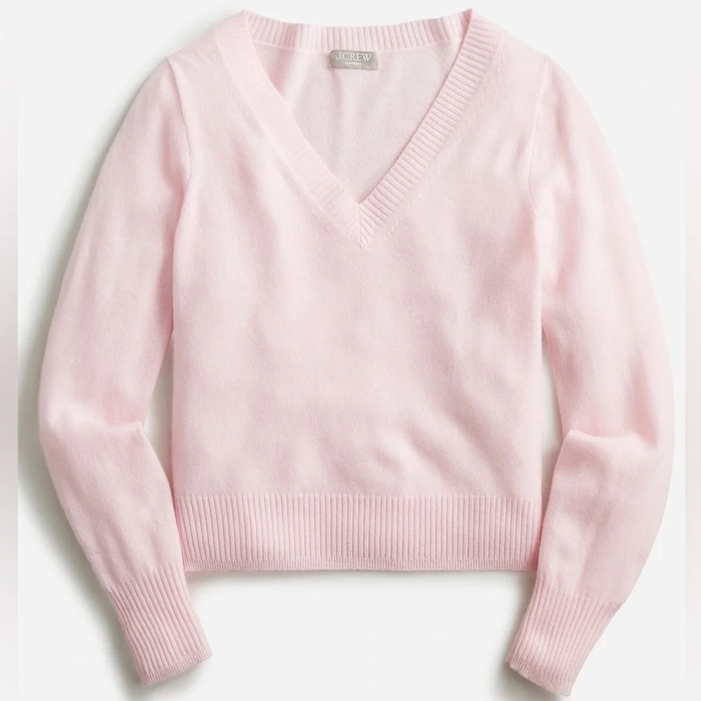 J.Crew Cashmere shrunken V-neck sweater